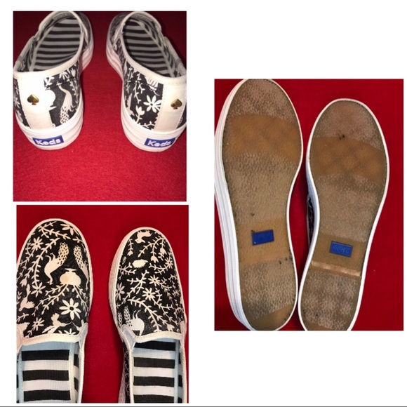 KEDS/KateSpade Triple Decker in White /Black Otomi - Picture 6 of 8